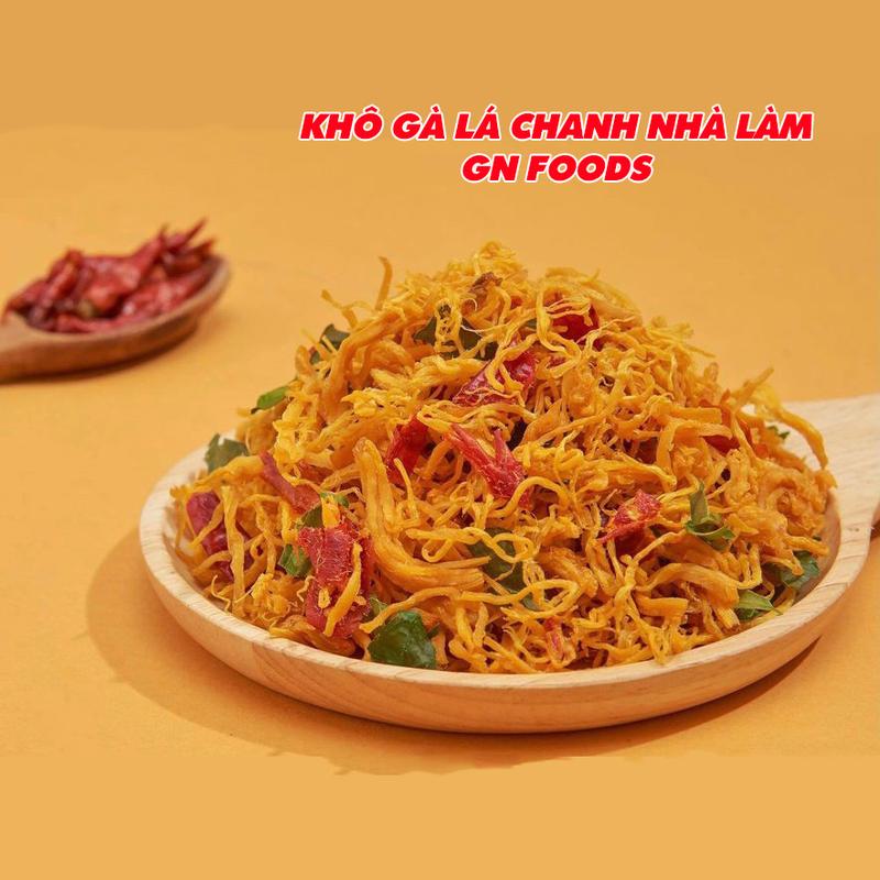 Khô Gà Lá Chanh Gnfood 500Gr - Ít Cay, Dai Mềm Nhà Làm, Ăn Vặt Cực Cuốn