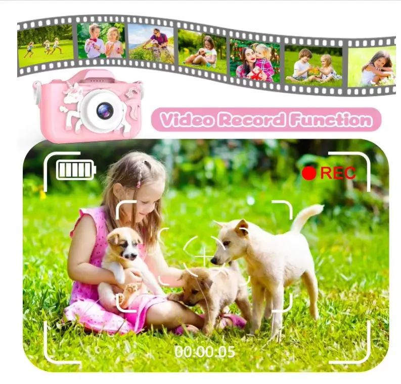 Kamera Digital Mini Kartun Lucu 1080P HD untuk Anak dan Balita - Camera 7