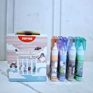 12 & 6 Pcs Correction Fluid Cairan Koreksi Tip ex Joyko CF-S245 Penghapus pulpen Cair