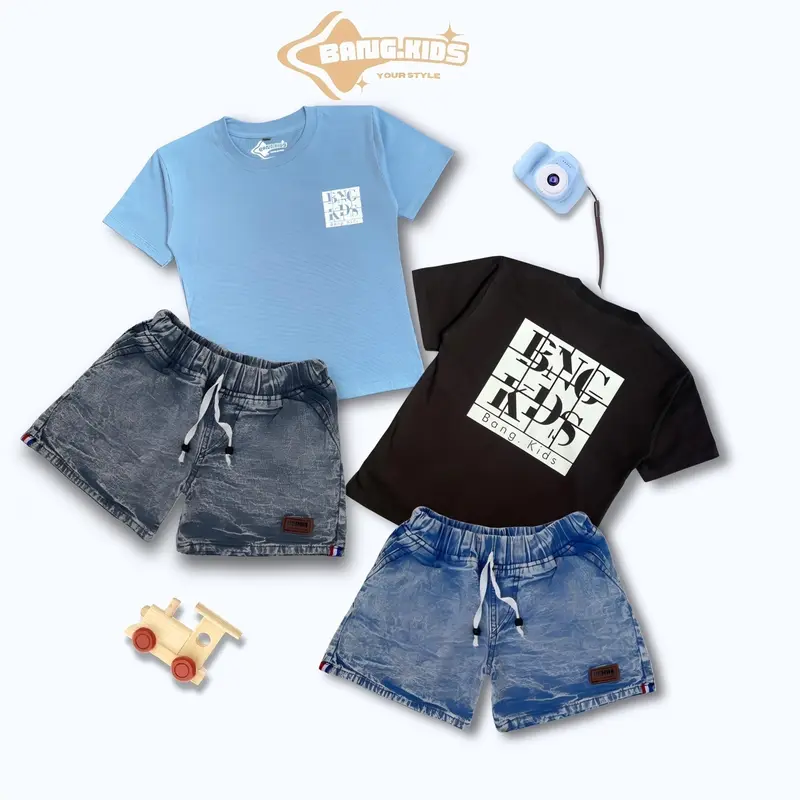 Setelan Jeans Anak Unisex Usia 1-8 Tahun dari Katun - Bayi   Kids 0