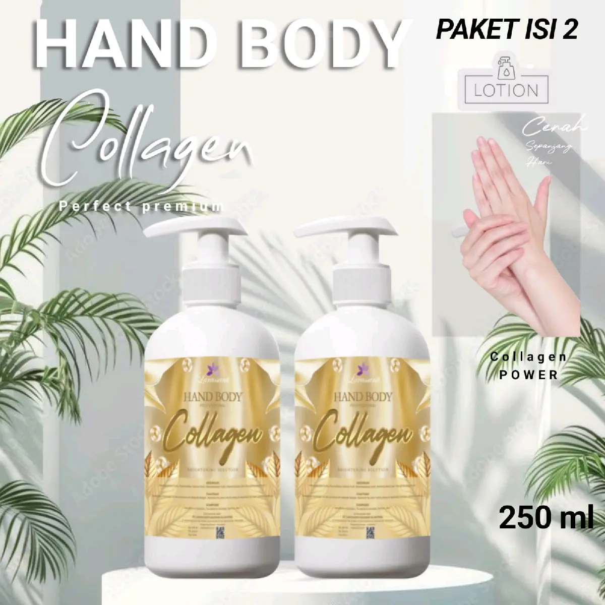 BUNDLING HB COLLAGEN 2PCS BPOM Mencerahkan Lotion