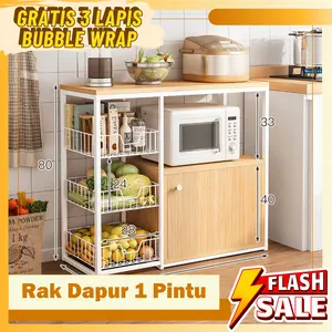 LLB Rak Dapur Susun Set 1 Pintu 80x30x80cm Serbaguna Minimalis Estetik