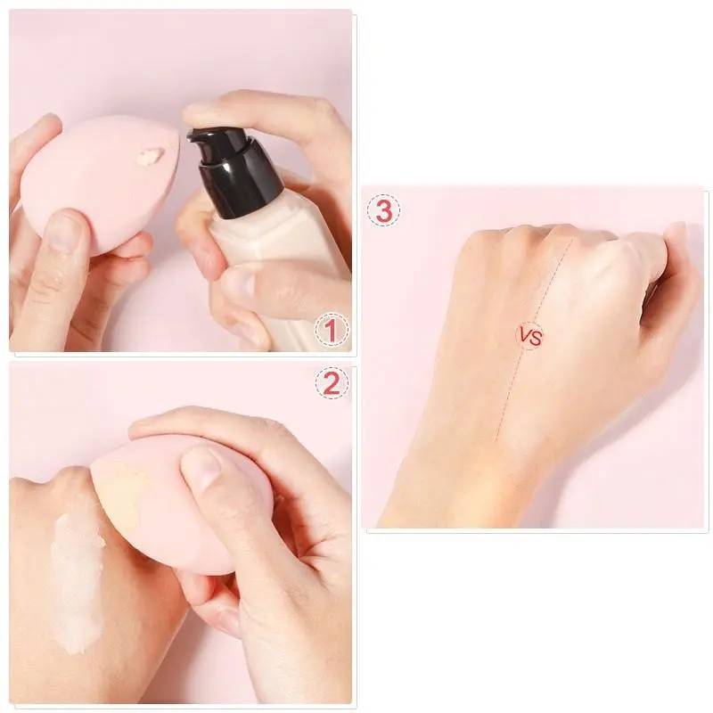 Bộ Mút Trang Điểm Mỹ Phẩm, 10 Cái / bộ, Thích Hợp Cho Kem Nền Trang Điểm, Phấn Phủ Và Phấn, Dụng Cụ Làm Đẹp, Để Trang Điểm 2
