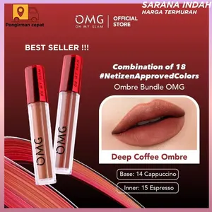 [BEST SELLER] OMG OH MY GLAM Mattelast Lip Cream Deep Coffee Ombre