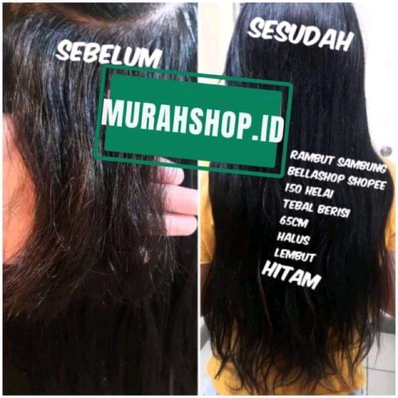 ✔️READY !! RAMBUT SAMBUNGAN 100HELAI 60 - 65CM PANJANG 1