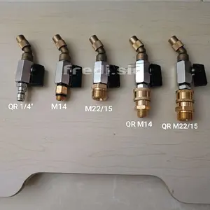 Nozzle Sprayer Bengkok QR M14 & M22/15 untuk Cuci AC atau Kendaraan dengan Pilihan Ukuran 1/4"
