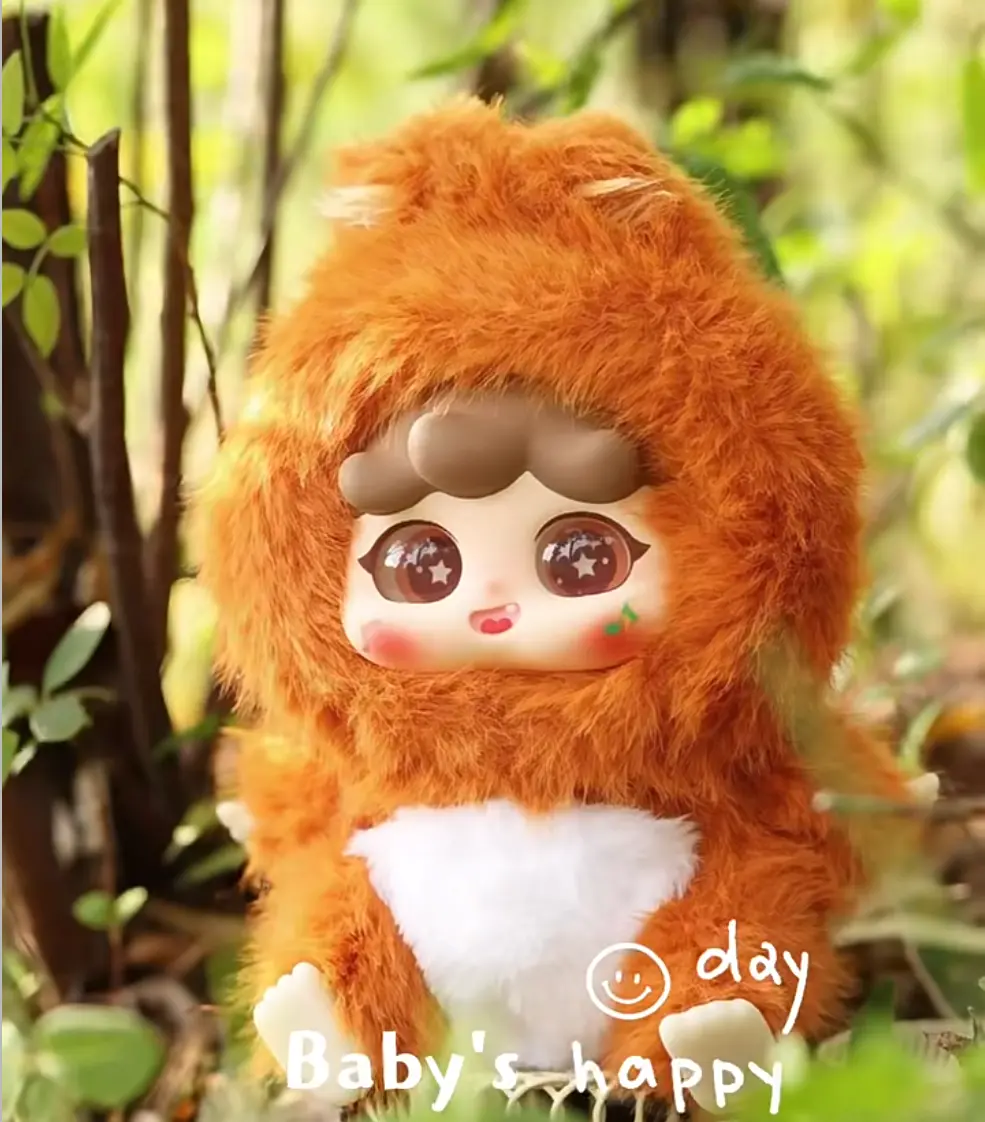 Hộp mù Chủ Đề Công Viên Rừng Migo, Ba em bé, Mặt dây chuyền đồ chơi Hợp Xu hướng Búp bê, Quà tặng bất ngờ, [Có Sẵn để vận chuyển]