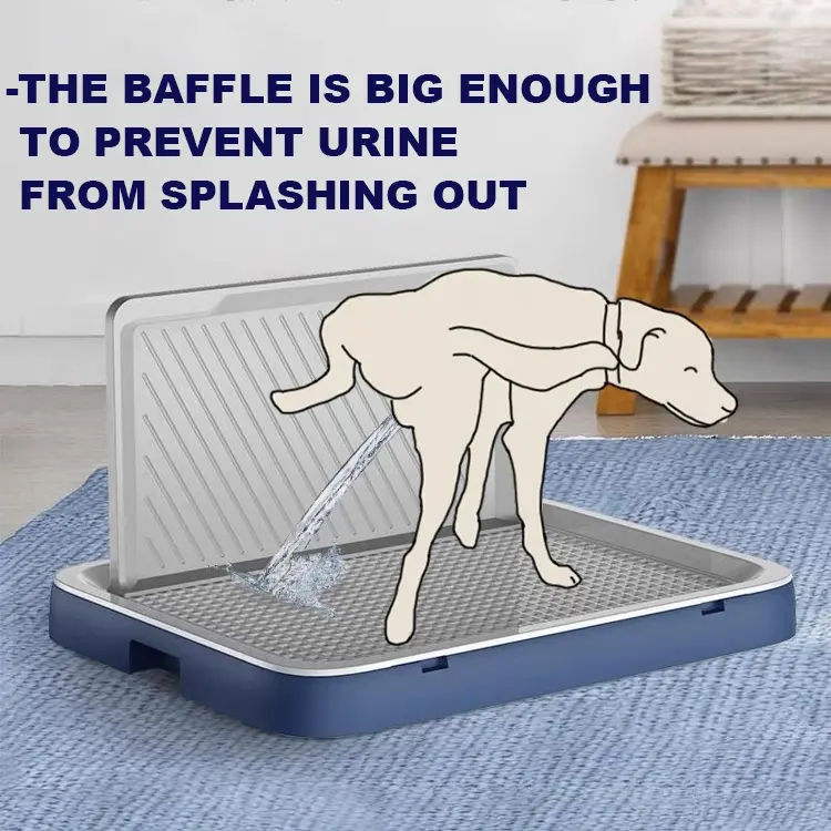 Dog Training Potty Pad With Wall Anti-Splashing Pet Toilet Dog Potty Trainer Pee Tray For Dog