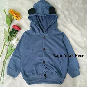 Sweater Hoodie Kucing Anak Usia 1-3 Tahun Sweater Anak Unisex