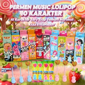 [HALAL] Lollipop Musik Rasa Stroberi Anggur Apel Cocok untuk Interaksi Anak-anak Game Pesta Hadiah Hari Raya Permen Rasa Buah Menarik Dilengkapi Fungsi Musik Tiga Rasa Buah Segar
