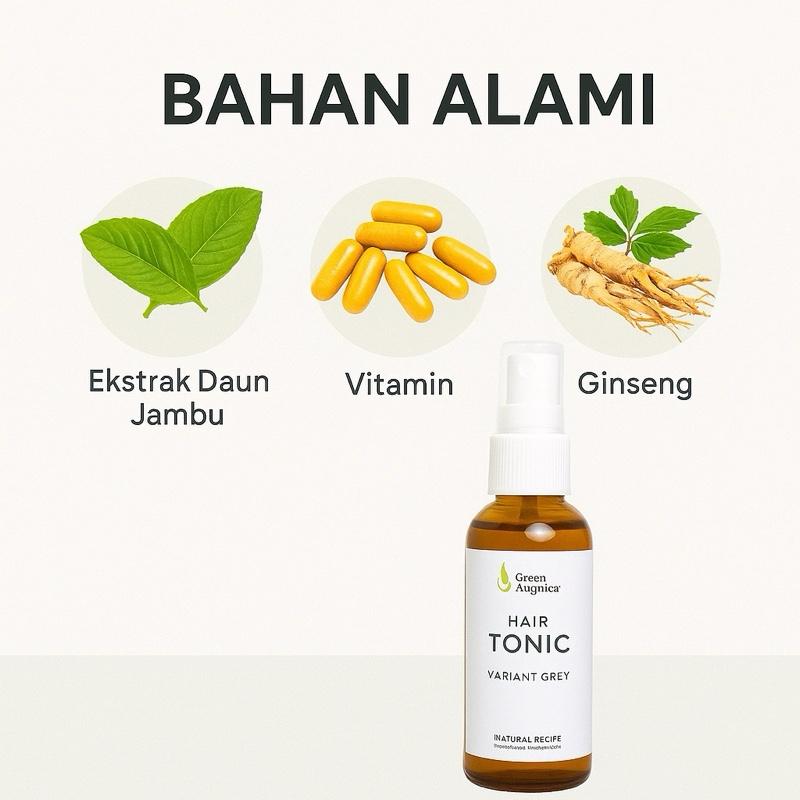 Hair Tonic Uban Green Angelica Menghitamkan Rambut Putih Nutrisi Rambut anti grey hair hitam extract Cat Dye Pria Pewarna 3