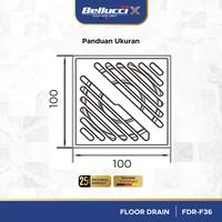 Gambar Bellucci-X Floor Drain FDR-F36 Saringan Got Kamar Mandi Stainless Steel Afur Lantai Anti Bau & Serangga - Brilliant Chrom dari ONASSIS BELLUCCI OFFICIAL Kota Tangerang 3 Tokopedia
