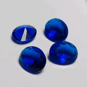Batu permata king safir cutting dim 12x10 KC lostone / royal blue sapphire cincin pria