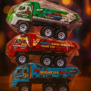 Mainan Anak mobil Truk Mainan Jumbo Anak – Model Dump Truck Warna-Warni (Set 4) Anak Edukatif, Mainan Truk Dump Jumbo – Koleksi 4 Warna + Kata-Kata Unik,KASHIKOTTO TTO Murah Tanah Plastik