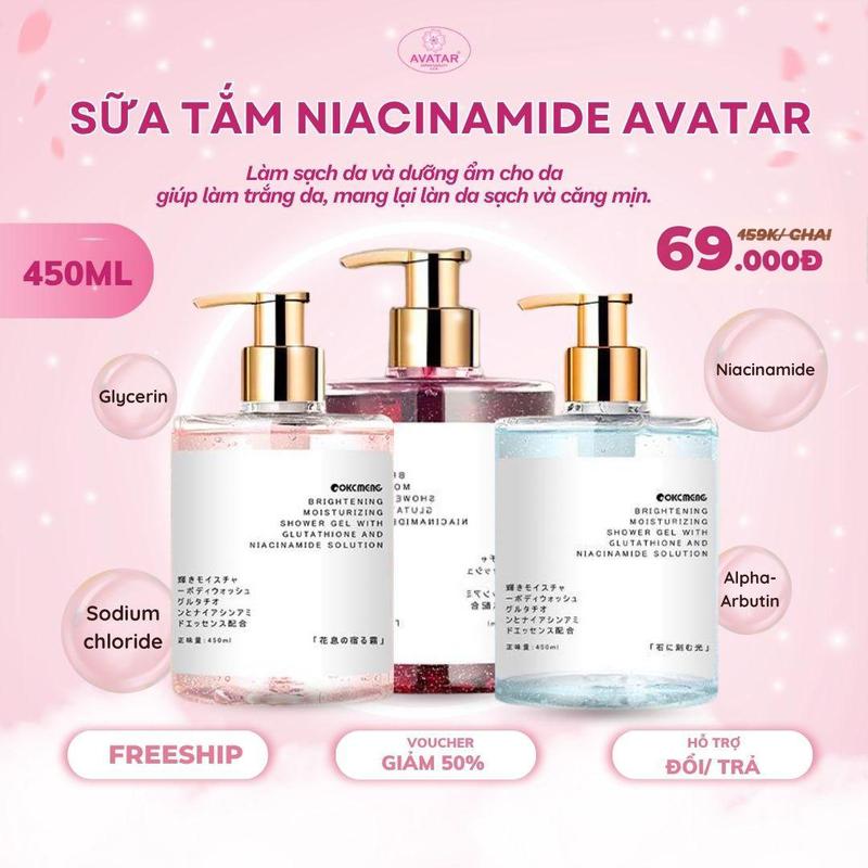 sữa tắm nước hoa niacinamide nuôi dưỡng làn da toàn thân – làm sạch sâu, giảm…