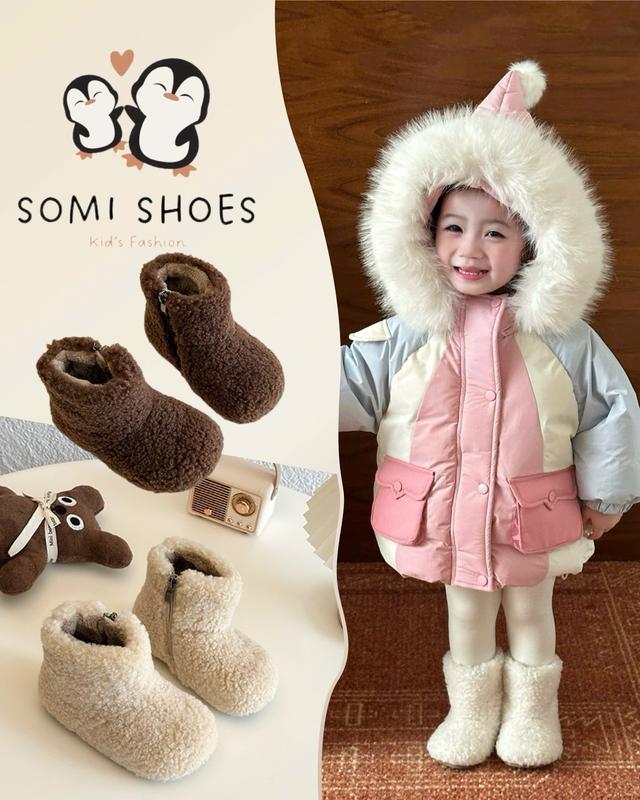 Giày lông cao cổ phong cách Hàn Quốc siêu xinh cho bé