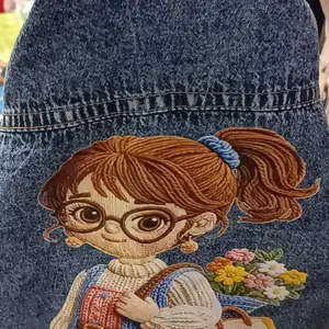 JAKET JEANS ANAK PEREMPUAN MOTIF SABLON BORDIL 3D MODEL TERBARU USIA 1-7TAHUN Fashion