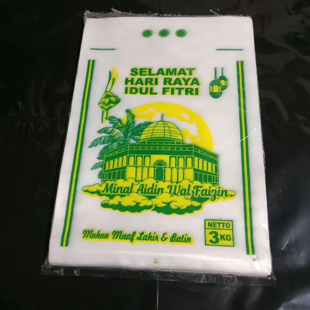 plastik beras 3kg  zakat  fitrah 100pcs