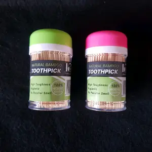 250pcs Tusuk Gigi Bambu Pot Ion /Tusuk Gigi Botol / Toothpick / Tusuk gigi Kayu Mulut