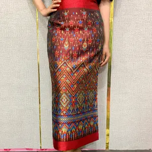 Rok lilit Panjang Songket Tenun Bangkok