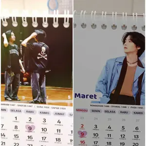 KALENDER MEJA 2026 - KPOP BTS MEMBER - Kalender Murah