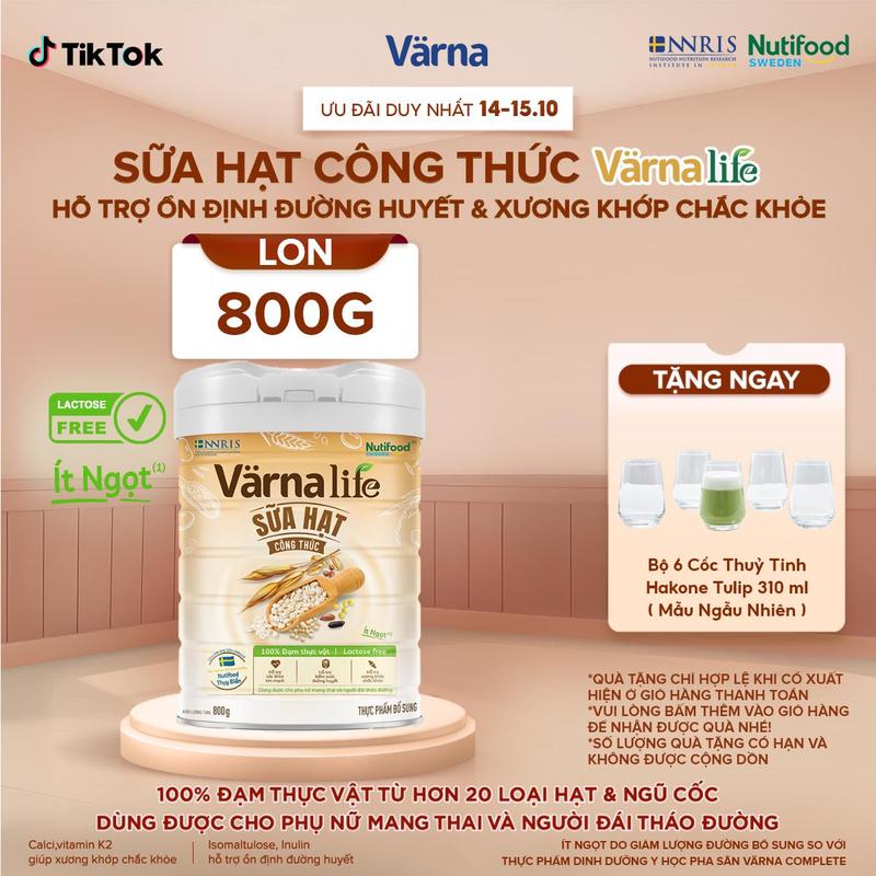 [LIVE] Thực Phẩm Bổ Sung Sữa Hạt Công Thức Varna Life (800g)
