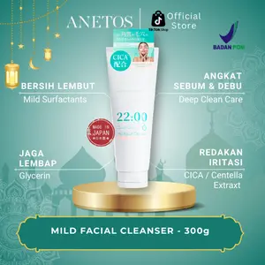 ANETOS – Mild Facial Cleanser 300g (Sabun Cuci Muka, Pencuci Muka Untuk Mengatasi Jerawat, Aman untuk Kulit Sensitif)