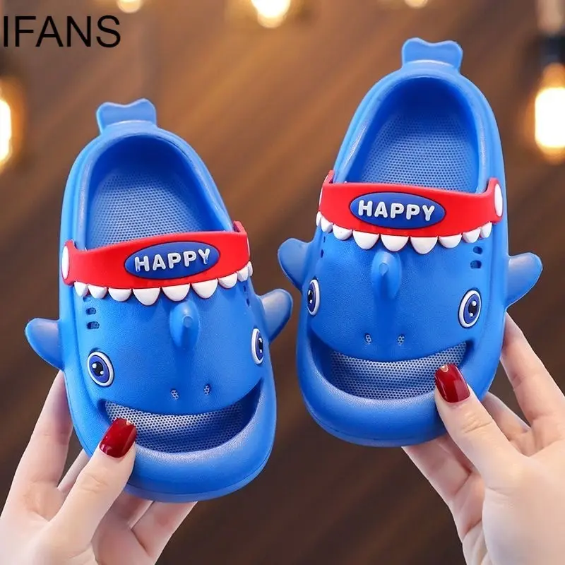 Sandal Anak Sepatu Anak Laki-laki Perempuan Sandal Anak Kartun Lucu Hiu Sandal Anak Laki-laki 2