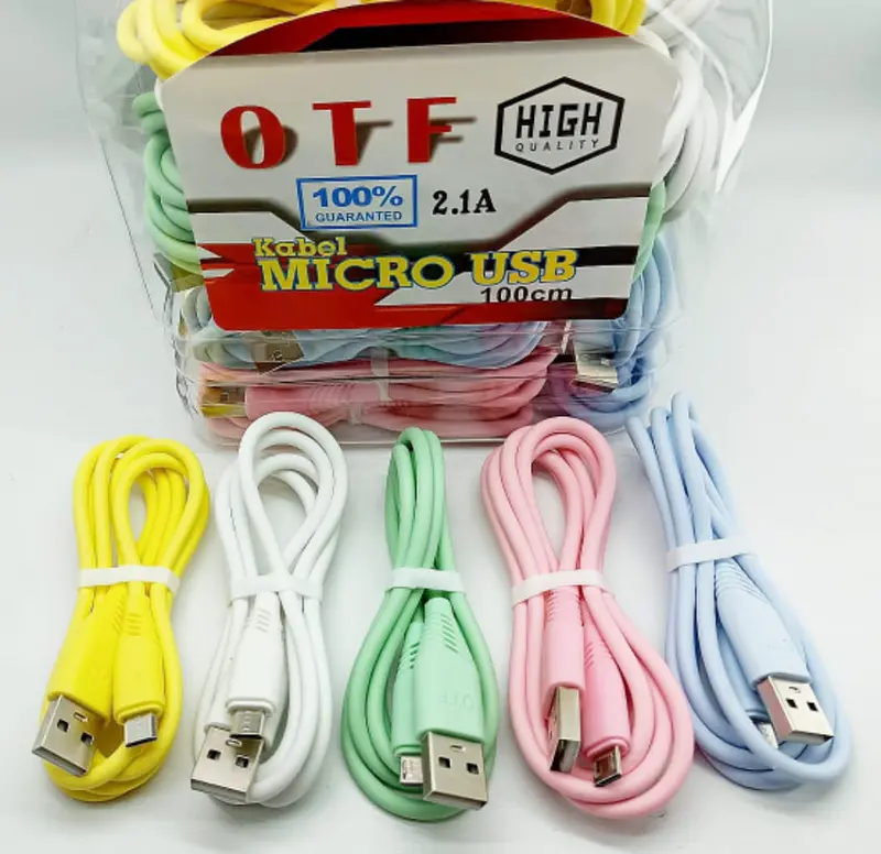 Kabel Data OTF Macaron Micro USB  2.4A High Quality 3