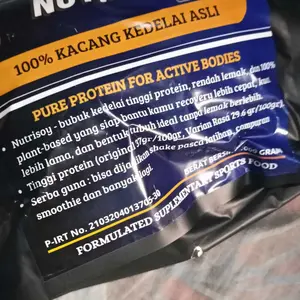 Susu Protein Kedelai Coklat 1KG Whey Protein 100% Penambah Masa Otot - Whey Protein Bubuk Kedelai Bubuk Protein Organik Penambah Masa Otot 500 Gram