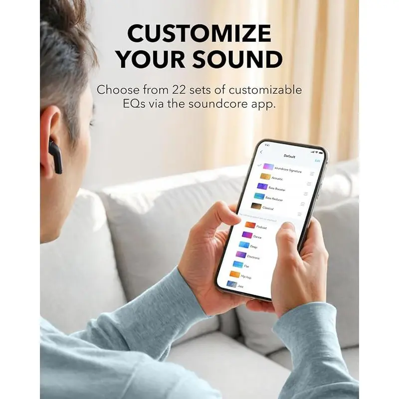 Anker Soundcore K20i TWS Semi in Ear Bluetooth Gaming Mode Low Latency Earbuds A3994 5