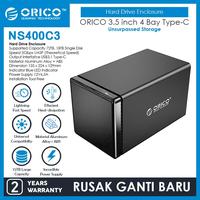 Gambar ORICO 3.5 inch 4 Bay USB-C Hard Drive Enclosure - NS400C3 dari ORICO INDONESIA Official Shop Kota Administrasi Jakarta Utara 1 Tokopedia