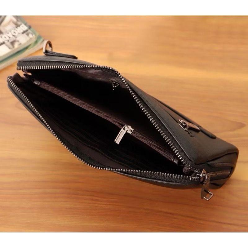 Handbag Clutch pria 793 free pena ada tali Slingbag Kulit 2