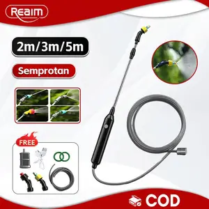 Stik Sprayer Elektrik Penyiram Tanaman Adjustable Nozzle Spray/Sprayer Semprot Elektrik Alat Tanaman Hama Pressure Sprayer Alat penyemprot bertekanan tinggi - 2M - 5M