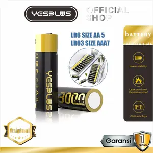 YESPLUS Baterai YS-933 LR6 1.5 Volt AA 3000 mAh / LR03 1.5 Volt AAA 1.300 mAH Tidak Bisa Isi Ulang Daya Jam Batre