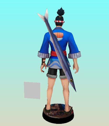 Action Figure Hayabusa Papercraft Mobile Legends Toy Kertas 1