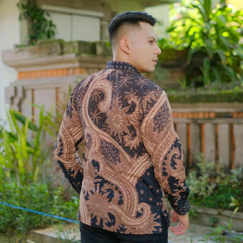 Batik Solo Trendy - Amarta Kemeja slimfit baju pria kemeja lengan panjang lapis furing katun murah | Kemeja Batik Pria Lengan Panjang | Kemeja Batik Kondangan Cowok 7