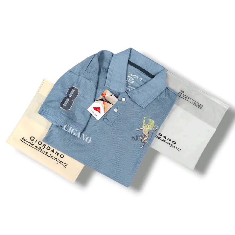 Polo Shirt Giordano Full Bordir Lion 3D Kaos Krah Bordir Pria Dewasa 5