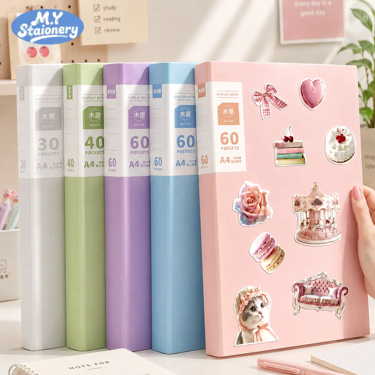 File Lá A4 M.Y 30/60 Lá – Tệp Đựng Tài Liệu Văn Phòng Nhựa PP Cao Cấp, Chống Nước, Nhiều Ngăn