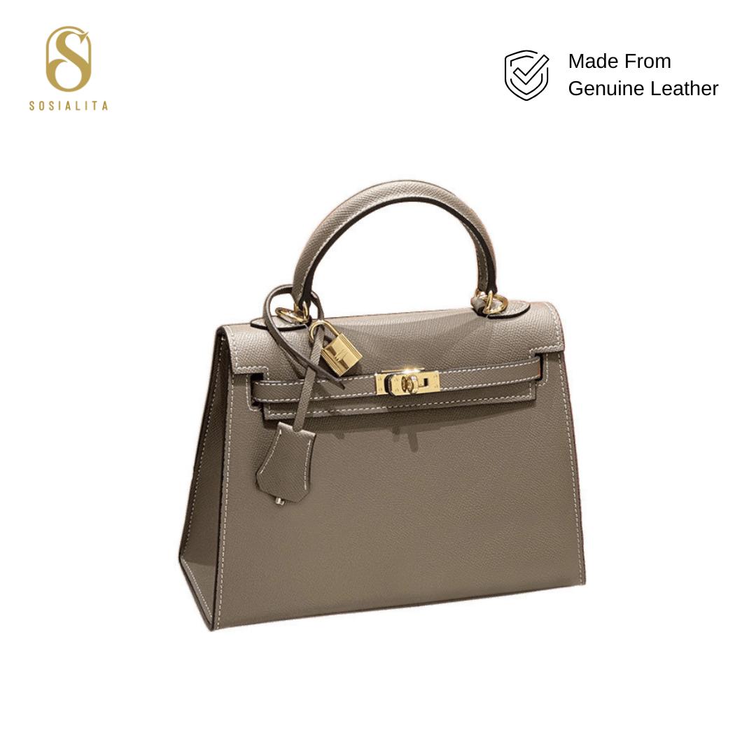 Kellvara 25 GOLD Hardware Epsom Genuine Leather Tas Kulit Asli Tas Wanita Hand Bag Sling Bag