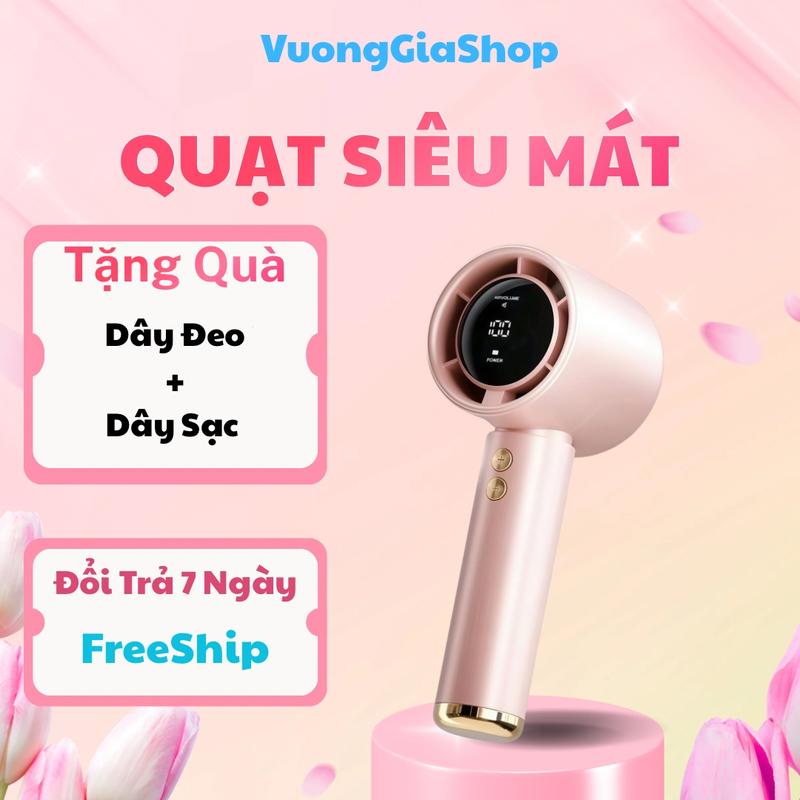 Quạt mini cầm tay M2 5000mAh di động có thể sạc gió mạnh 100 tốc độ turbo phản l