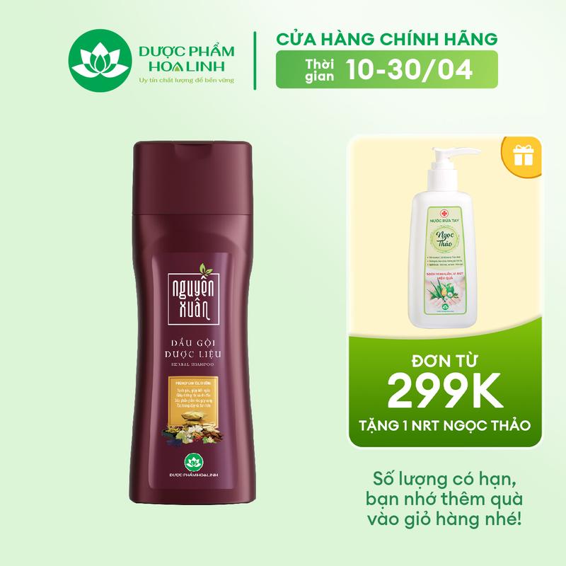 Dầu gội Dược liệu Nguyên Xuân nâu 250ml KM 25ml - Dành cho tóc thường