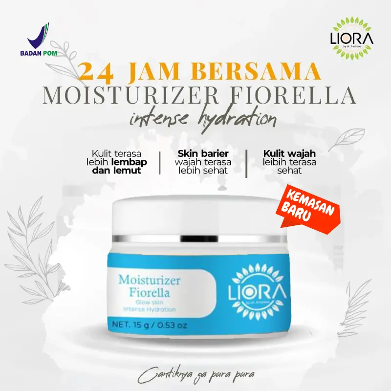 Moisturizer Glow Fiorella 15gr - Pelembab Wajah with Niacinamide | Mencerahkan