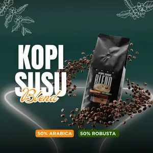 50% Arabica 50% Robusta - Kopi Susu Blend Coffee Blend Premium Lokal - Kopi Bubuk Fresh Roasted
