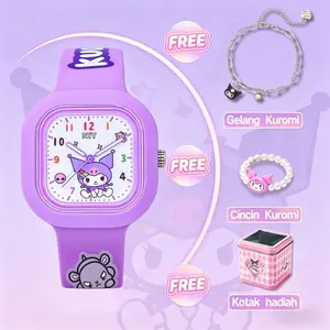 4 IN 1 Jam tangan anak perempuan jam tangan anak Motif kartun kids watch jam tangan anak digital Students Digital Watch
