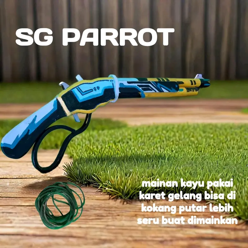 mainan kayu ff sg parrot 0