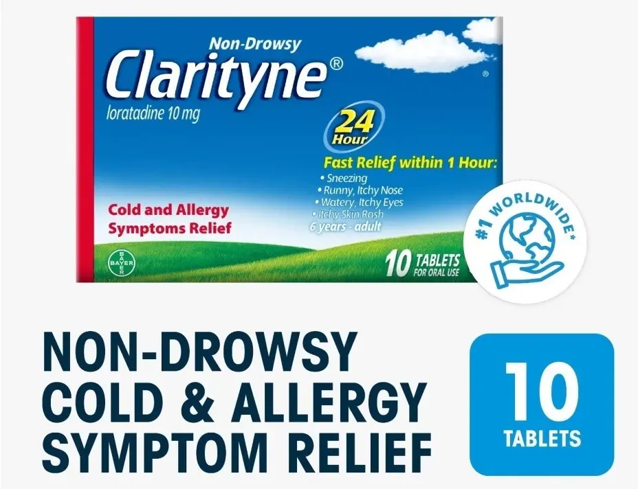Clarityne Non-Drowsy Allergy Relief 24H Tablets 10S