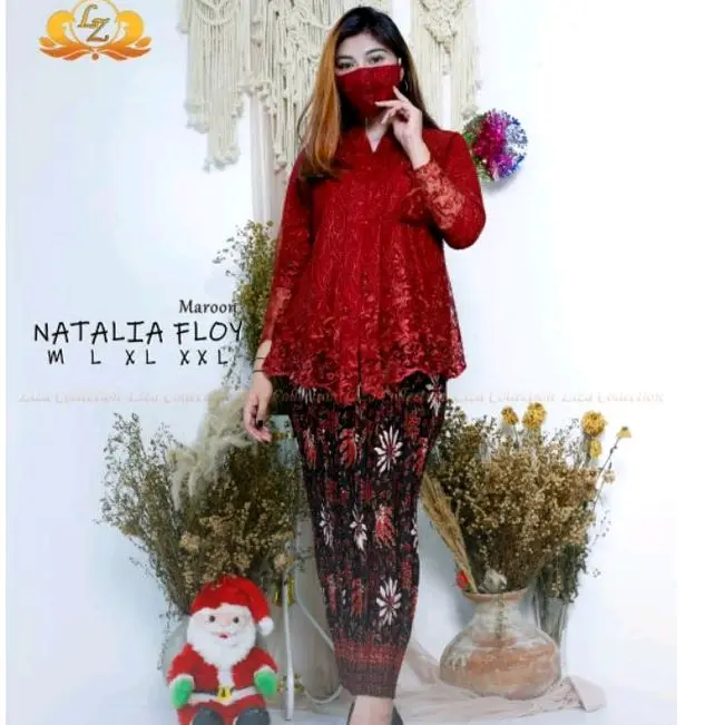 SEYELAN KEBAYA NATALIA FLOY TULLE / KRBAYA TULLE BUSUI / KEBAYA MODERN