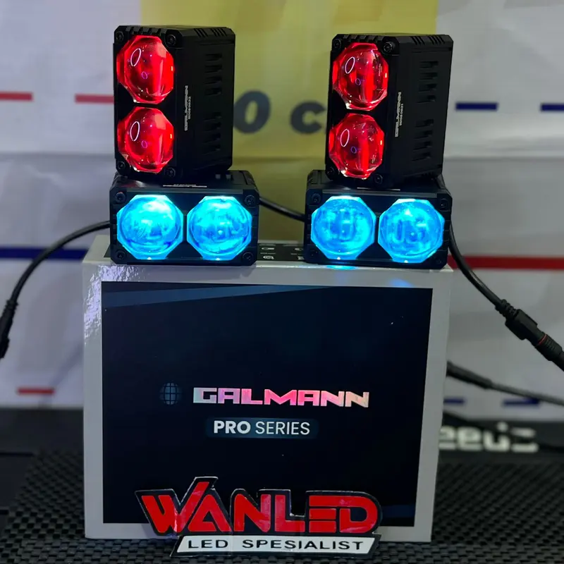 MINI LASER 2 MATA GALMAN PRO SERIES HARGA SEPASANG LAMPU SOROT KABUT 100 WATT 6