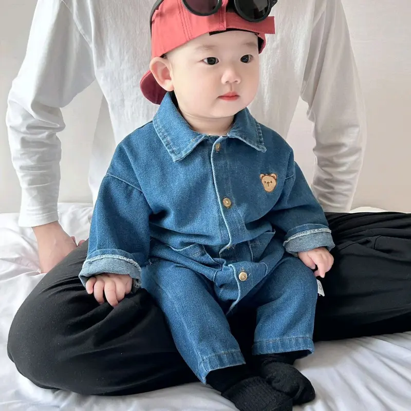 BABY K2 - jumpsuit Baby jeans Bear 2 warna 6
